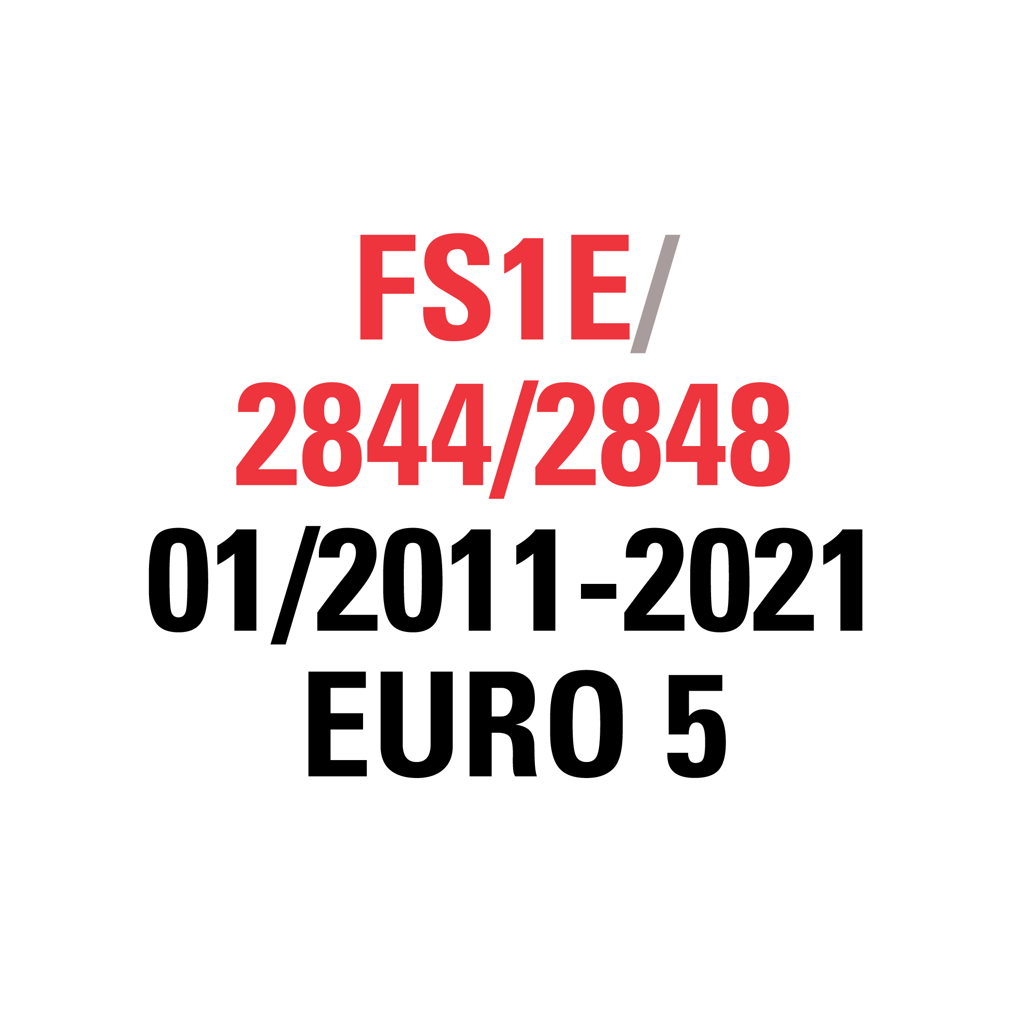 FS1E 2844/2848 01/2011-2021 EURO 5